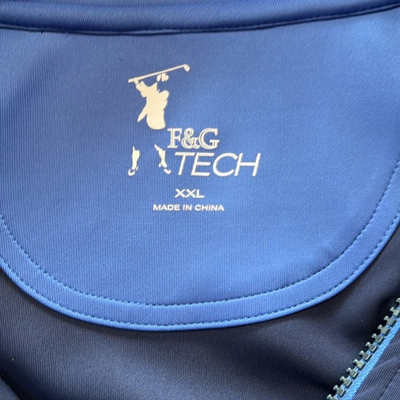 F & G Tech navy pullover BRANDED Netjets.  Size XXL - Picture 3 of 5